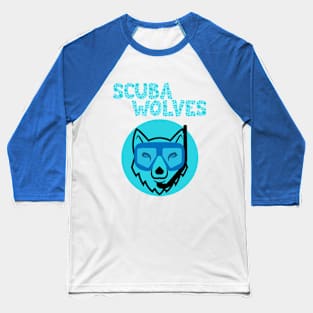 Scuba Wolves (Full) Baseball T-Shirt